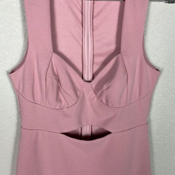 New Lulus Celebrating You Dusty Mauve Pink Cutout Bodycon Mini Dress Sz M - Picture 5 of 12